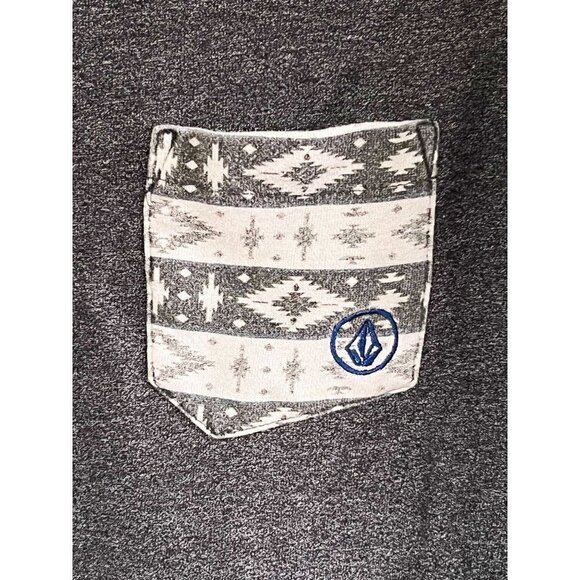 VOLCOM Henley Sweatshirt with Tribal Pocket Men's sz (S) - Picture 4 of 7